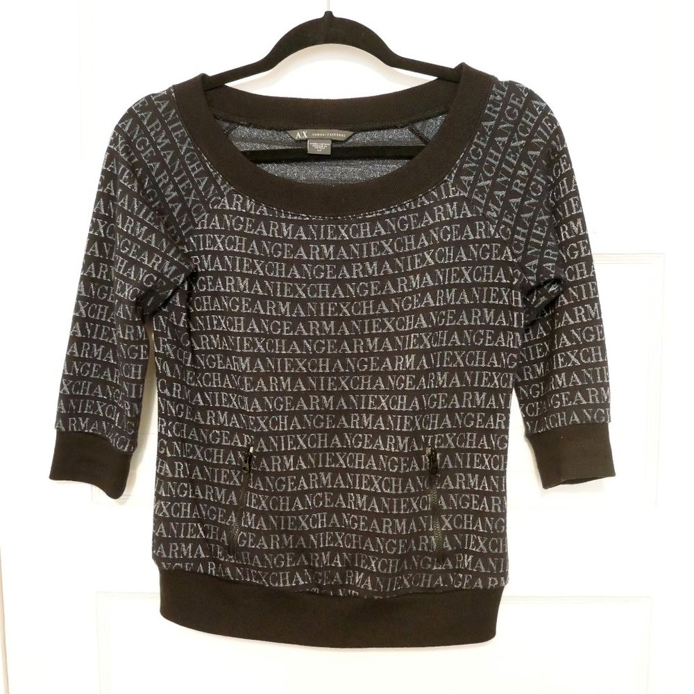 Armani Exchange 3/4 sleeve sweater